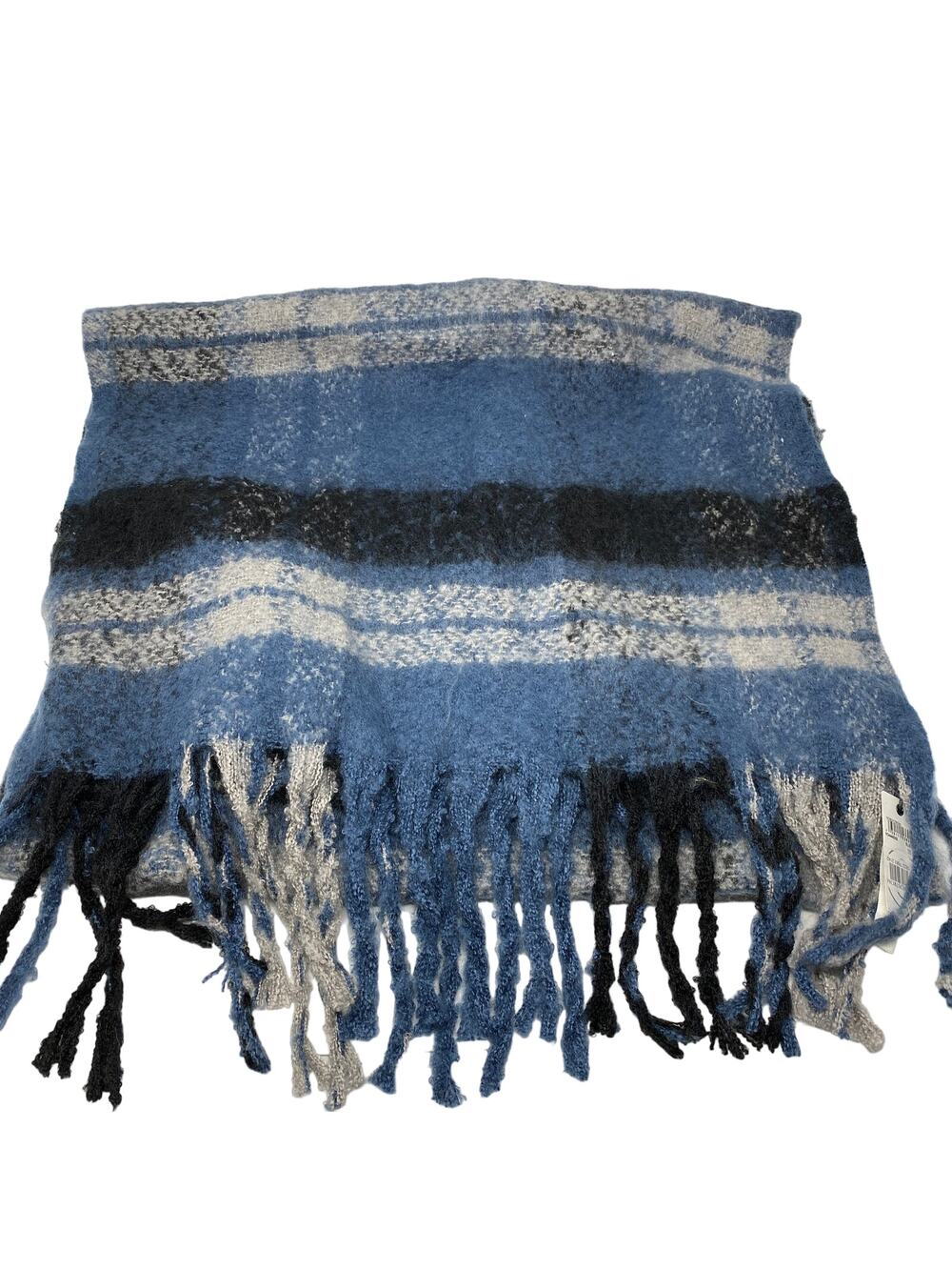 Treasure & Bond Women's One Size Scarf Plaid Multicolor Tasseled NEW